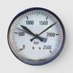 Horloge Ronde Steampunk Pressure Gauge