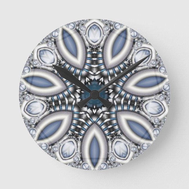 Horloge Ronde Steampunk Topaz Kaleidoscope (Recto)