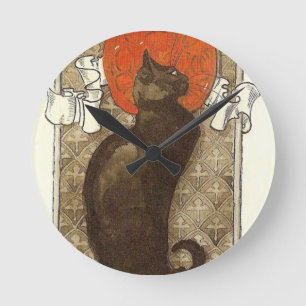 Horloge Ronde Steinlein's Cat - Art Nouveau