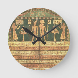 Horloge Ronde Stele de Horsiese, défunte période (bois peint)