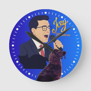 Horloge Ronde Stephen Colbert chantant avec Benny Mème