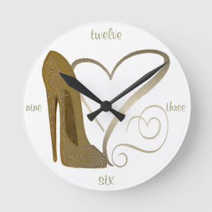 Horloge Ronde Stiletto shoe Art Clocks