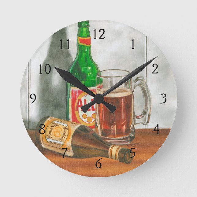 Horloge Ronde Still Life with Beer par Jennifer Goldberger (Recto)