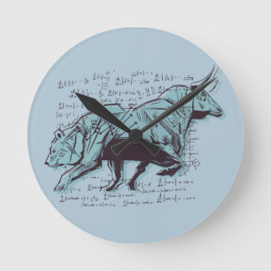 Horloge Ronde Stock Market Analysis Finance