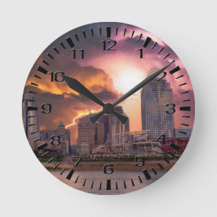 Horloge Ronde Stormy Cincinnati Great American Ball Park