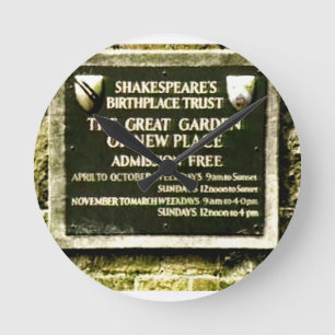 Horloge Ronde Stratford-upon-Avon Shakespeare's Birth Gibney