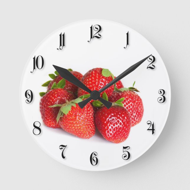 Horloge Ronde Strawberries (Recto)