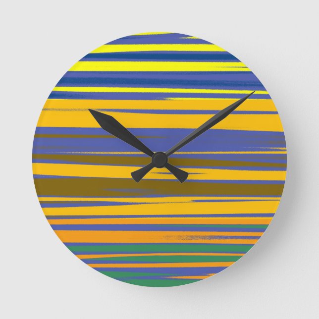 Horloge Ronde Stripes Pattern (Recto)