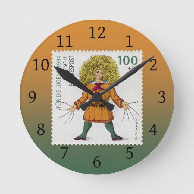 Horloge Ronde "Struwwelpeter" Mauvaises habitudes de grossisseme