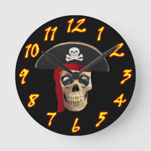 Horloge Ronde Style 2 d'horloge murale de pirate