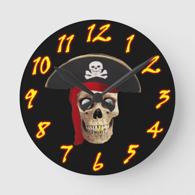Horloge Ronde Style d'horloge murale pirate 2 (Recto)