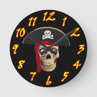 Horloge Ronde Style d'horloge murale pirate 2