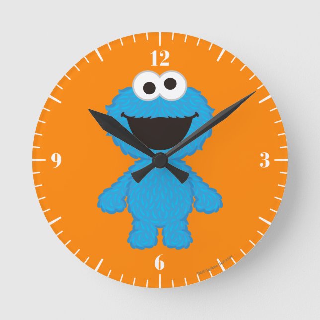Horloge Ronde Style laine de monstre de biscuits (Recto)