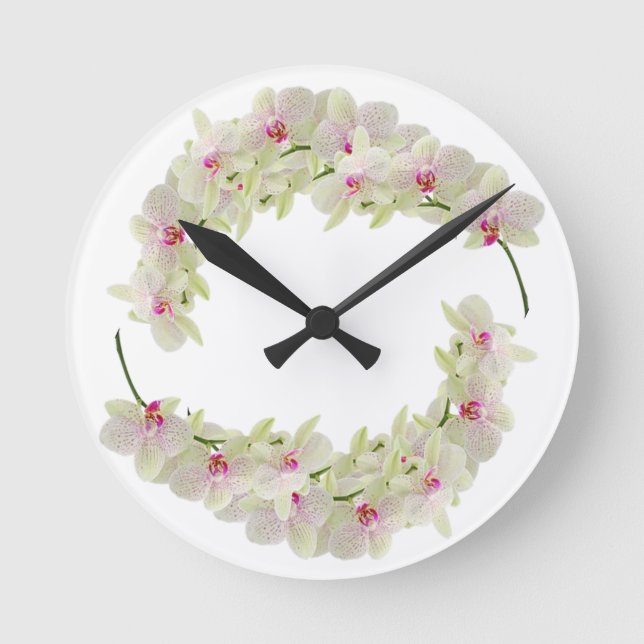 Horloge Ronde Styles classiques Florals (Recto)