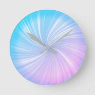Horloge Ronde Stylish Blue Pink Spectrum Radiant