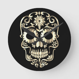 Horloge Ronde Stylish skull