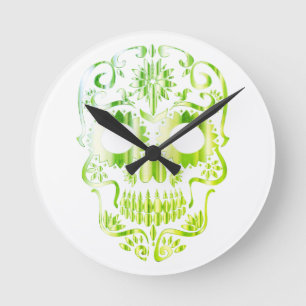 Horloge Ronde Stylish skull