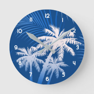 Horloge Ronde Summer palm