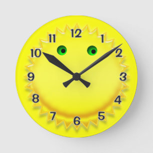 Horloge Ronde Sun de sourire