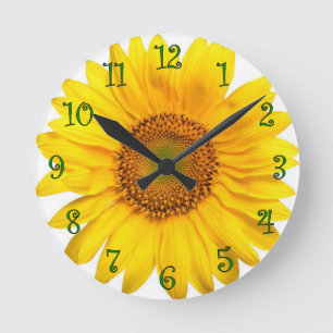 Horloge Ronde Sunflower clock