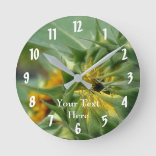 Horloge Ronde Sunflower Coming