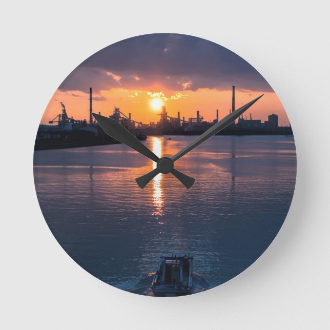 Horloge Ronde Sunset Japan Sky (Recto)