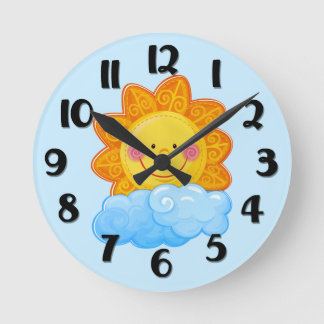 Horloge Ronde Sunshine Wall Clock