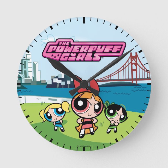 Horloge Ronde Super Fierce Powerpuff Girls (Recto)