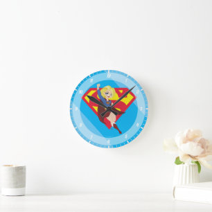 Horloge Ronde Super Hero filles Supergirl DC