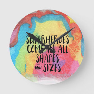 Horloge Ronde super-héros-inspirateur-
