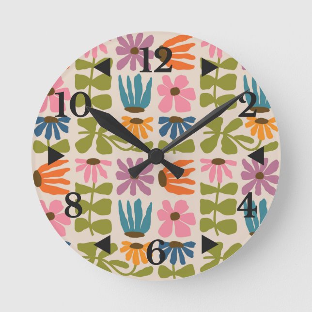 Horloge ronde Super rétro (Recto)