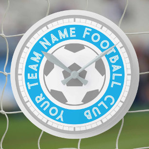 Horloge Ronde Supporter de football ou partisan de football