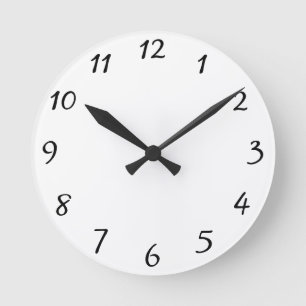 Horloge Ronde Supprimer Empreinte de Patte de Chien Couleurs Viv
