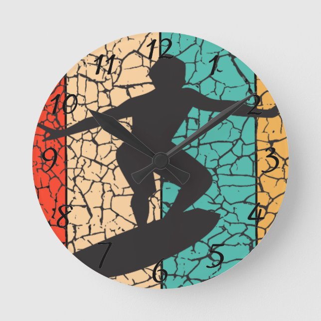 Horloge Ronde Surf Californie (Recto)