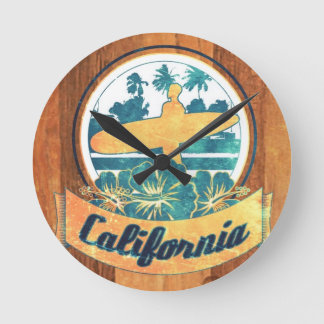 Horloge Ronde Surf de Californie