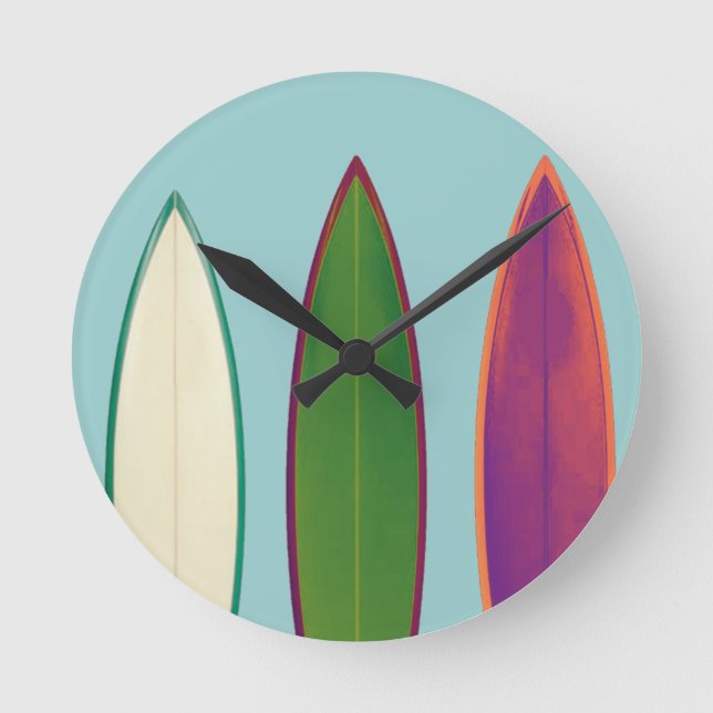 Horloge Ronde surf ~ style surf (Recto)