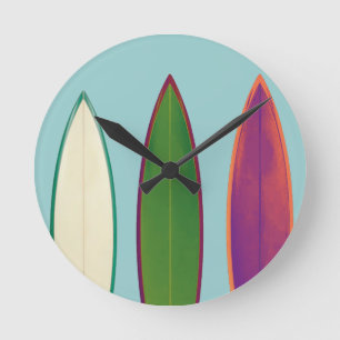 Horloge Ronde surf ~ style surf