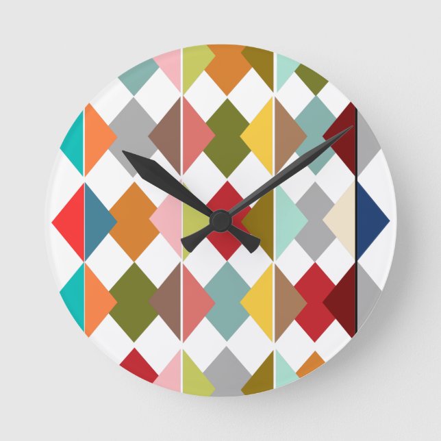 Horloge Ronde Surface composée en diamant (Recto)