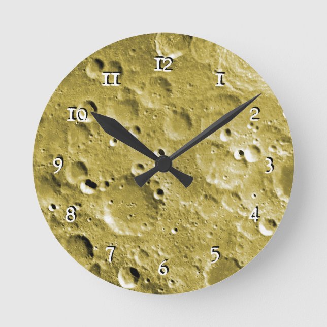 Horloge Ronde Surface de la lune (Recto)
