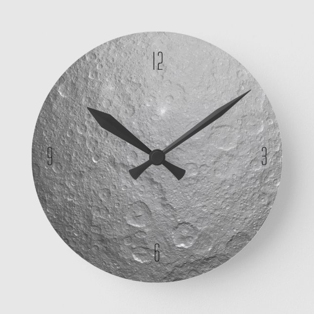 Horloge Ronde Surface lunaire dans l'espace extra-atmosphérique (Recto)