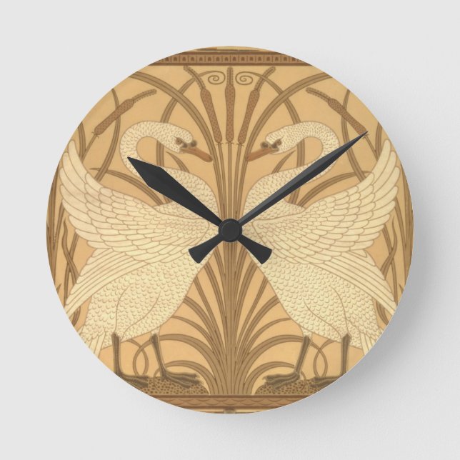 Horloge Ronde Swan wallpaper design (Recto)