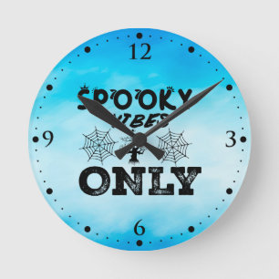 Horloge Ronde Sweat à Capuchon Spooky Vibes Only-67293