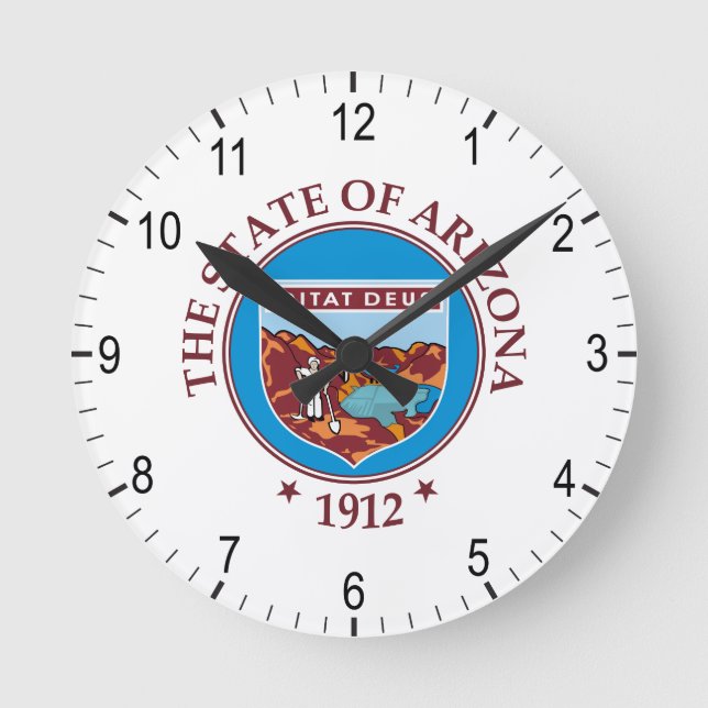 Horloge Ronde Symbole Arizona (Recto)