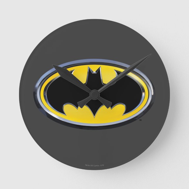 Horloge Ronde Symbole Batman | Logo classique (Recto)