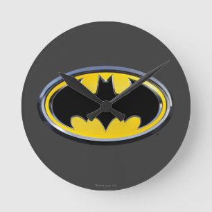 Horloge Ronde Symbole Batman   Logo classique