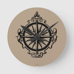 Horloge Ronde Symbole : Boussole
