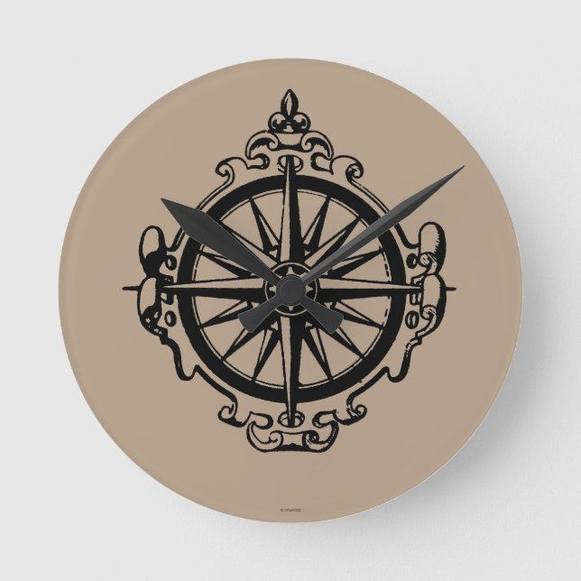 Horloge Ronde Symbole : Boussole (Recto)
