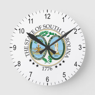 Horloge Ronde Symbole Caroline du Sud