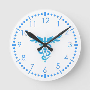 Horloge Ronde Symbole de la médecine vétérinaire