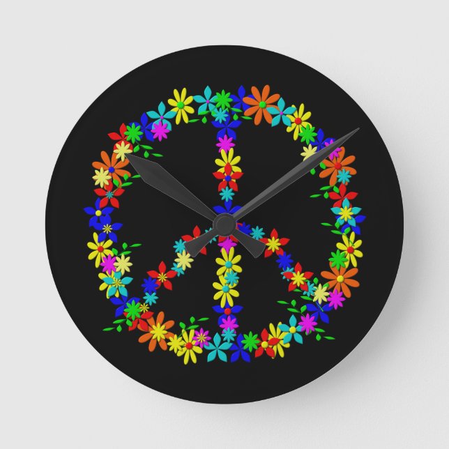 HORLOGE RONDE SYMBOLE DE LA PAIX (Recto)